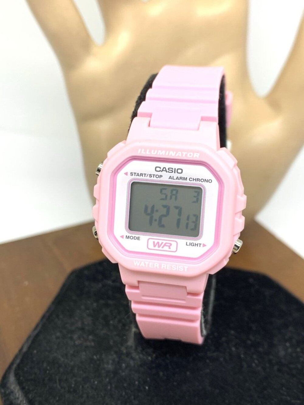 Casio Women's Watch LA20WH Quartz Digital Petite 30mm Pink Resin Strap 3284